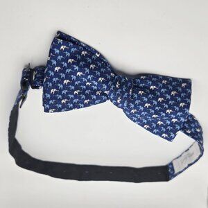 Van Laack Silk Elephant Republican blue print bowtie